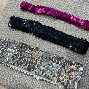 Sequined headbands (3)